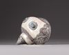 A LARGE TIBETAN PEARL-SHELL WITH MOUNTS, 19TH-20TH CENTURY