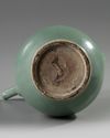 A Chinese celadon-glazed ewer