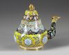 A Chinese painted enamel 'floral' teapot