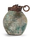 A HEAVY BRONZE POT, BYZANTINE, 6TH-7TH CENTURY AD