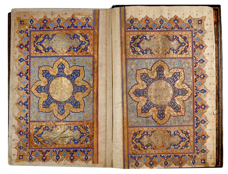 A LARGE  ILLUMINATED QURAN, COPIED BY  'ALA'-AL-DIN  MUHAMMAD AL-TABRIZI  SAFAVID, PERSIA, 16TH CENTURY