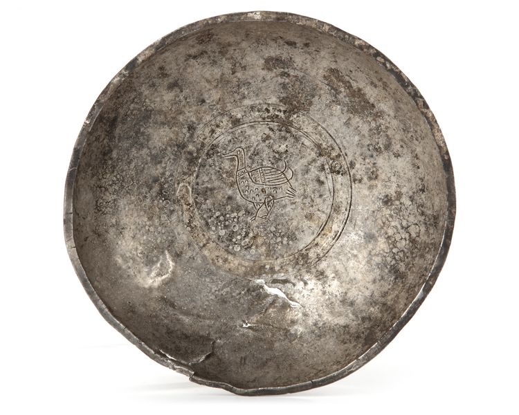 A SILVER BOWL, SASSANIAN, 4TH-5TH CENTURY AD