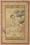 A SEATED DARVISH, PERSIA, SAFAVID STYLE, 19TH CENTURY