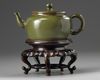 A Chinese teadust-glazed teapot and cover