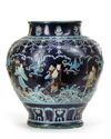 A CHINESE FAHUA 'EIGHT IMMORTALS' JAR, CHINA, MING DYNASTY (1368-1644)