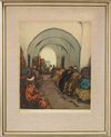 ISIDORE VAN MENS (NETHERLANDS 1890-1985), RABAT, MAROCCO, COLOUR ETCHING