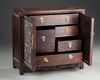 A CHINESE CARVED WOODEN CABINET, EARLY 20TH CENTURY