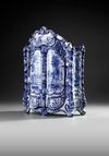 A TICHELAAR MAKKUM MINIATURE CUPBOARD, CA 1900