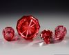A BOHEMIAN RUBY CUT GLASS 'DRINKING SET' FOR THE ISLAMIC MARKET, CIRCA 1860