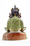 A Chinese famille rose and gilt seated Amitayus