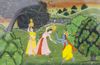 KRISHNA TRYING TO WAYLAY RADHA IN A FOREST, INDIA, KANGRA, 19TH CENTURY