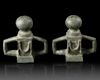 A PAIR OF ROMAN BRONZE CHARIOT FITTINGS, CIRCA 2ND/3RD CENTURY AD