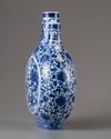 A blue and white moonflask