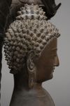 A VERY LARGE NEPALESE BRONZE SERPENT KING MUCHILINDA, FIRST HALF 20TH CENTURY