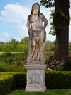 A COMPOSITION STONE FIGURE OF HERCULES, SECOND HALF 20TH CENTURY