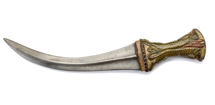 A MUGHAL DAGGER WITH WOODEN HILT, NORTH-INDIA, 19TH CENTURY