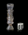 A FRAMENTARY FATIMID ROCK CRYSTAL MOLAR FLASK, EGYPT, 10TH CENTURY