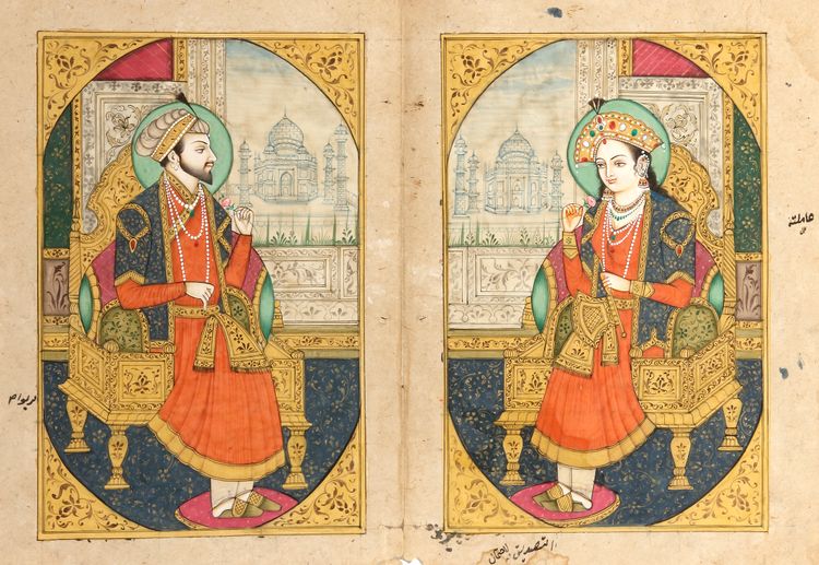 JAHANGIR AND HIS WIFE NUR JAHAN