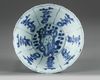 A Chinese blue and white 'Kraak porselein' 'deer' bowl