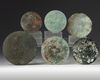 A group of six Chinese bronze mirrors