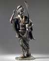 A Japanese gilt bronze lady figure