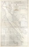 A BRITISH ADMIRALITY CHART OF THE GULF OF SUEZ, NO. 757, PUBLISHED 1873