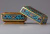 A CHINESE CLOISONNÉ ENAMEL 'ISLAMIC MARKET' BOX AND COVER, CHINA, 19TH CENTURY