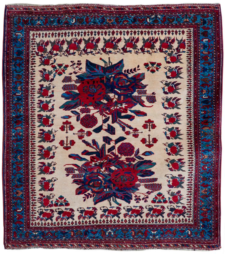 AN EXTREMELY FINE AFSAR RUG, LATE 19TH CENTURY