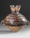 A CHINESE PAINTED POTTERY JAR, NEOLITHIC PERIOD, BANSHAN CULTURE, GANSU PROVINCE, 3RD MILLENNIUM BC OR LATER
