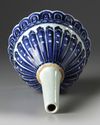 A Chinese blue and white Ming-style wall sconce