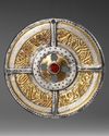 AN OSTROGOTHIC SILVER GILT PENDANT, 5TH-6TH CENTURY AD