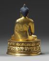 A gilt Chinese figure of Vajrasana