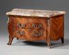 A MINIATURE CHEST OF DRAWERS, LOUIS XV STYLE, LATE 19TH CENTURY