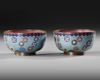 PAIR OF CHINESE CLOISONNÉ ENAMEL BOWLS, 19TH CENTURY