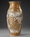 A JAPANESE SATSUMA VASE, MEIJI PERIOD (1868-1912)