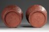 A Pair of Yixing Pots with Covers