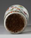 A Chinese wucai sleeve vase