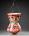 A GLASS MOSQUE LAMP,  20TH CENTURY