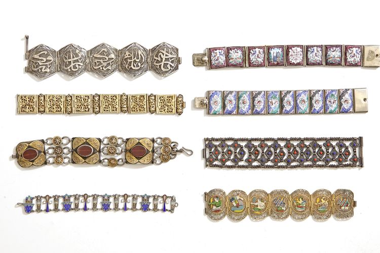 A COLLECTION OF SILVER BRACELETS, PERSIA, EGYPT AND CAUCASUS, 19TH CENTURY