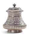 A SILVER POT WITH  COVER, INDIA, 19TH CENTURY