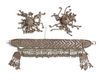 YEMENI SILVER SET OF EARRINGS AND NECKLACE, 19TH CENTURY