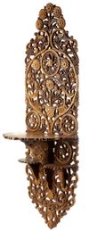AN OTTOMAN GILT DECORATED PAINTED WOOD TURBAN STAND (KAVUKLUK), TURKEY, 19TH CENTURY