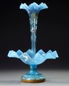 A FRENCH OPALINE CENTERPIECE, EPERGNE, 19TH CENTURY