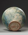 A large Islamic Seljuq turquoise glazed baluster vase