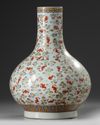 A Chinese famille rose 'bats and clouds' bottle vase