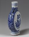 A Chinese blue and white moon flask