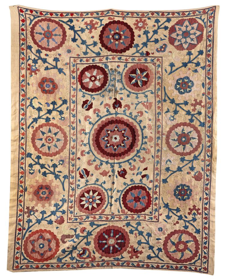 A SUZANI, UZBEKISTAN, 19TH CENTURY