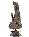 A Chinese gilt-lacquered bronze figure of Avalokitesvara