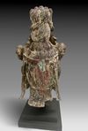 LARGE GILT BRONZE HEAD OF GUANYIN, MING DYNASTY OR LATER