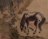 Two Chinese 'Eight Horses of Mu Wang' paintings